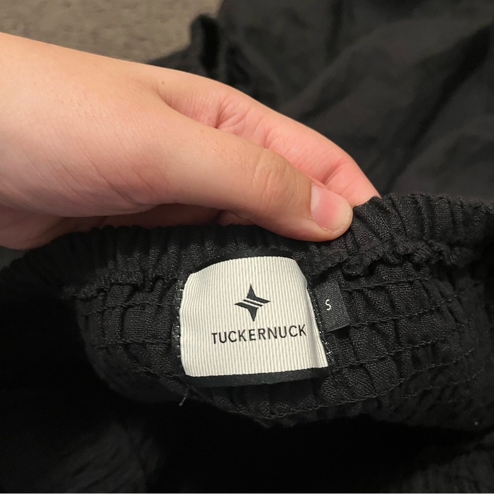 Tuckernuck Black Smocked Square-Neck Mini Dress - Picture 4 of 6